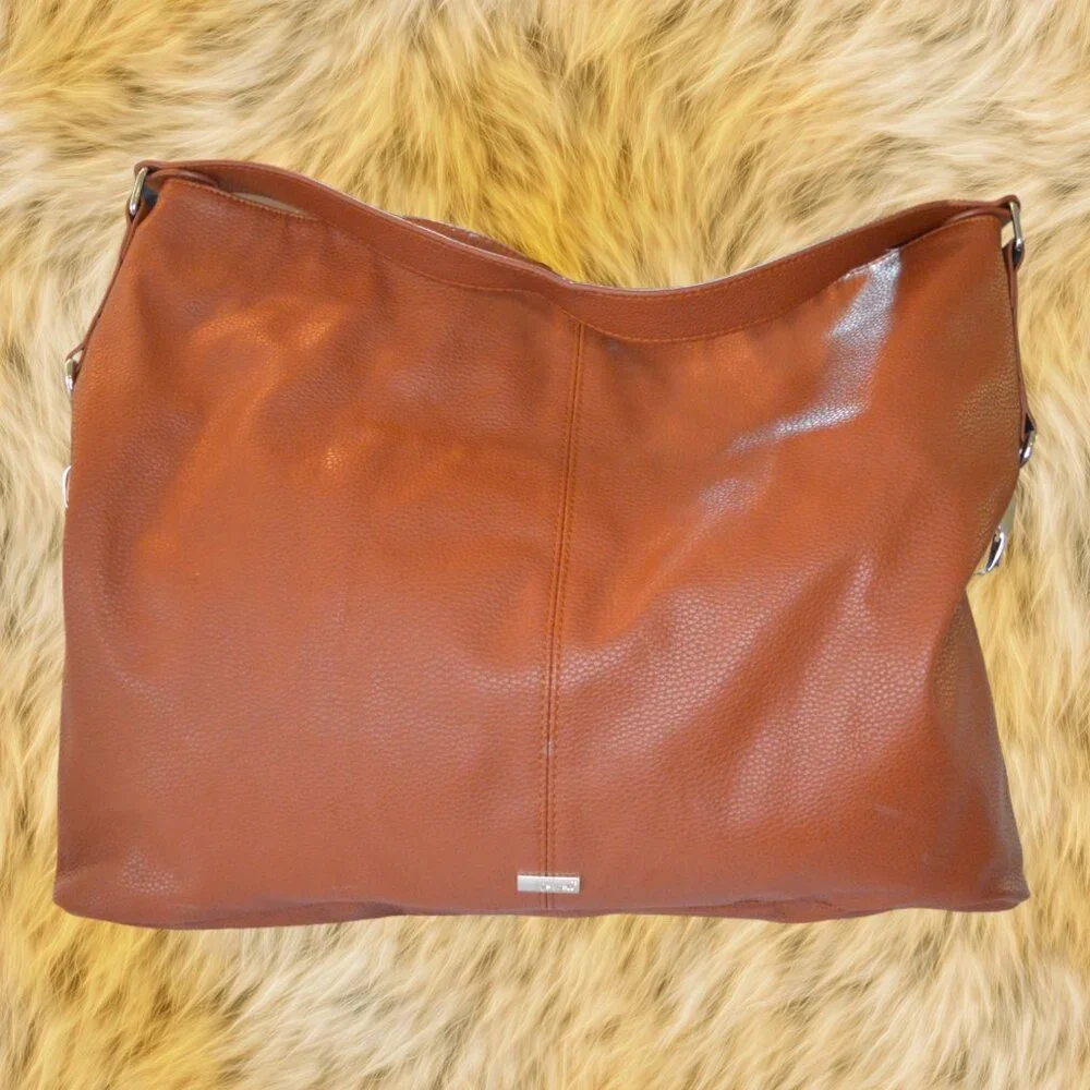 Jewell by Thirty-One Fashion Games Cognac Woods Pebble Purse Hobo Shoulder Bag